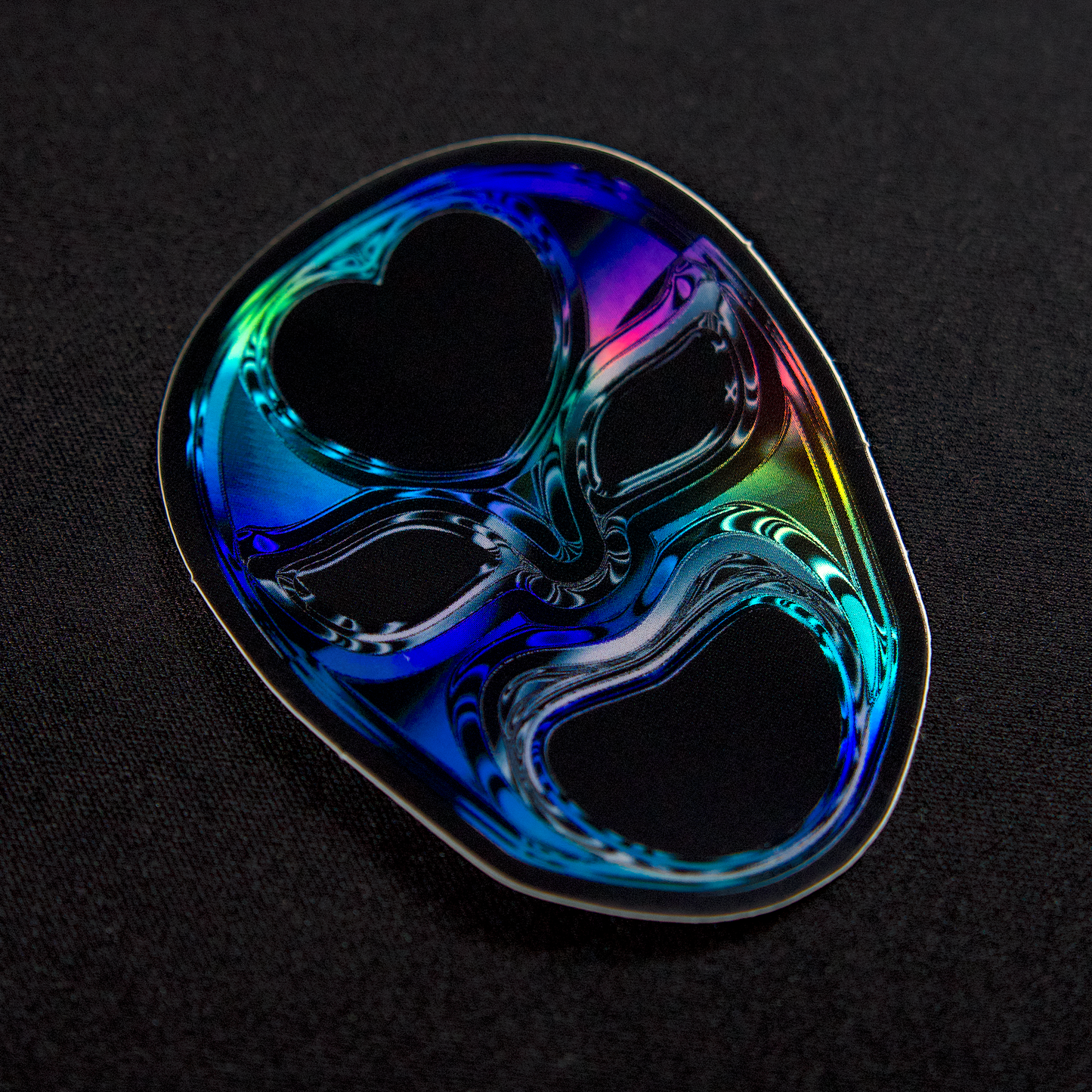 Sineo Chrome Mask Sticker